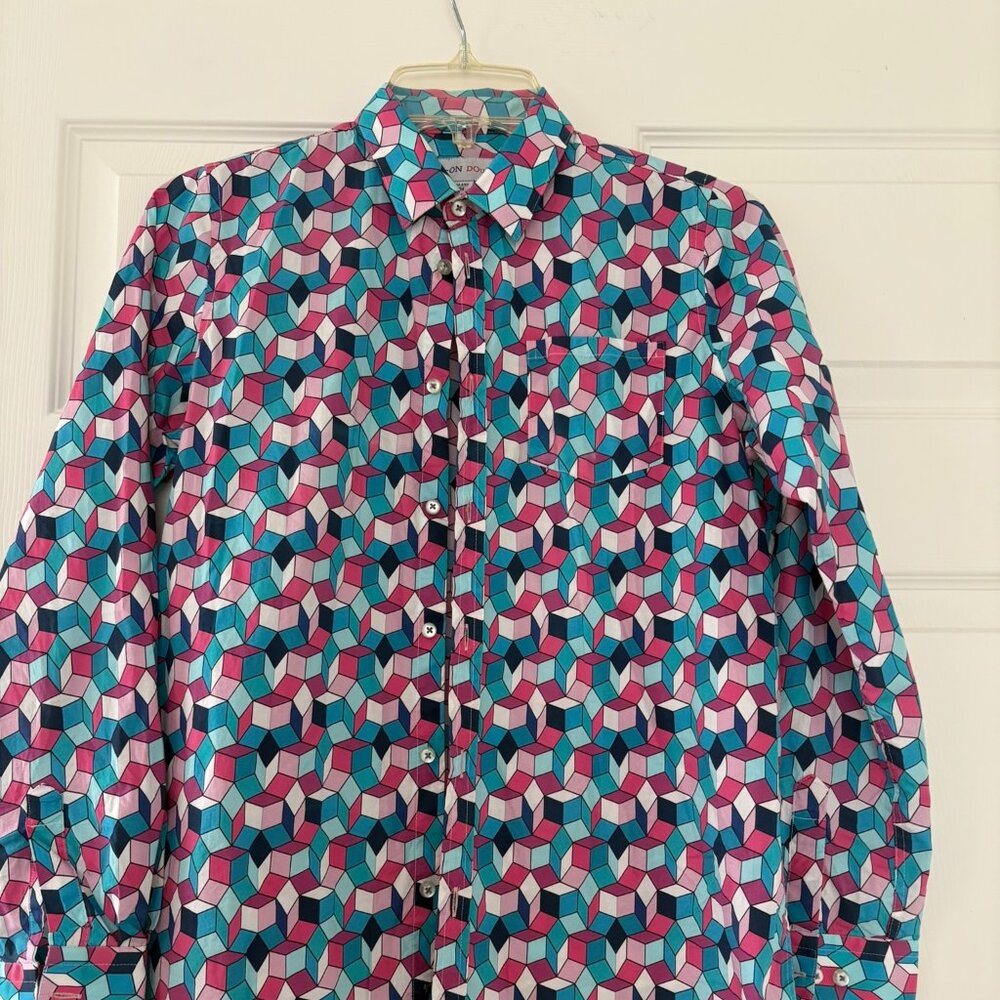Boy shirt from France. Can be unisex Size 12--14.